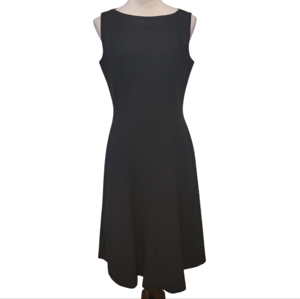 Talbots Black Sleeveless Fit and Flare Dress Size 8